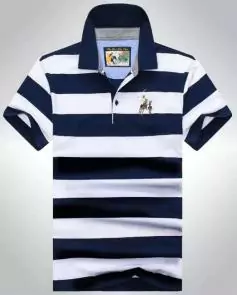 shark hommes t-shirt polo shirt summer lapel stripe paul shark polo white